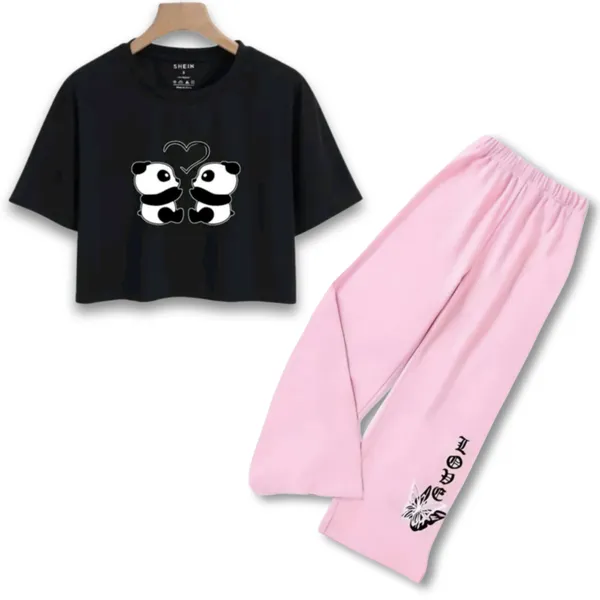 Black_Graphic_Crop_Top_And_Wide_Leg_Pants_Set