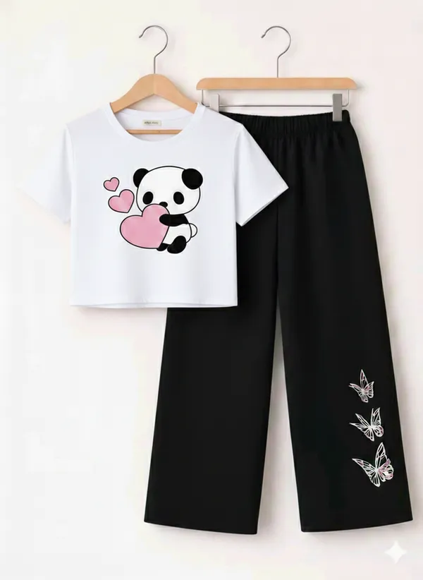 Black_And_White_Printed_Co_Ord_Set_for_Girls