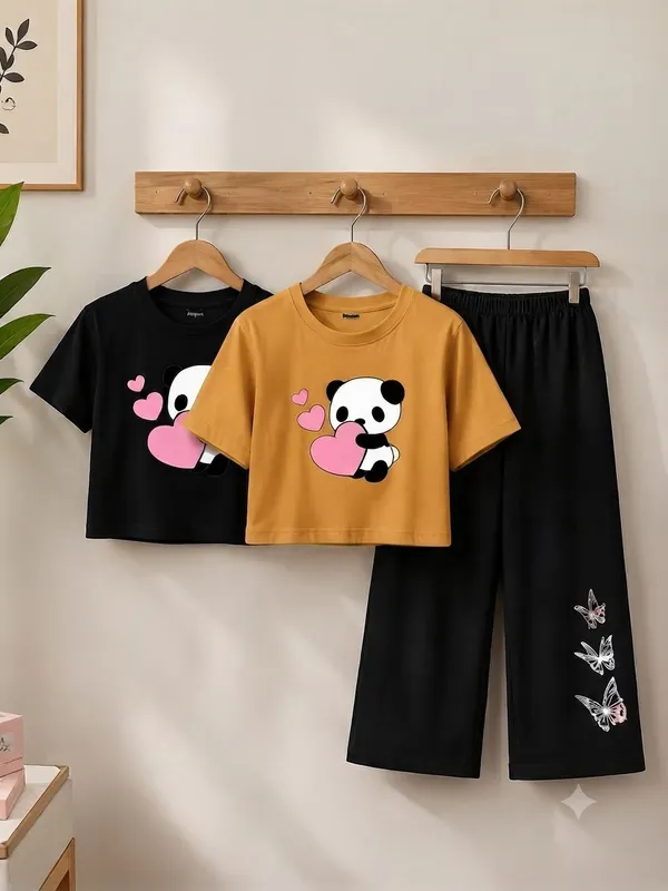 Mustard_Casual_Fit_Top_And_Pants_Set_for_Girls