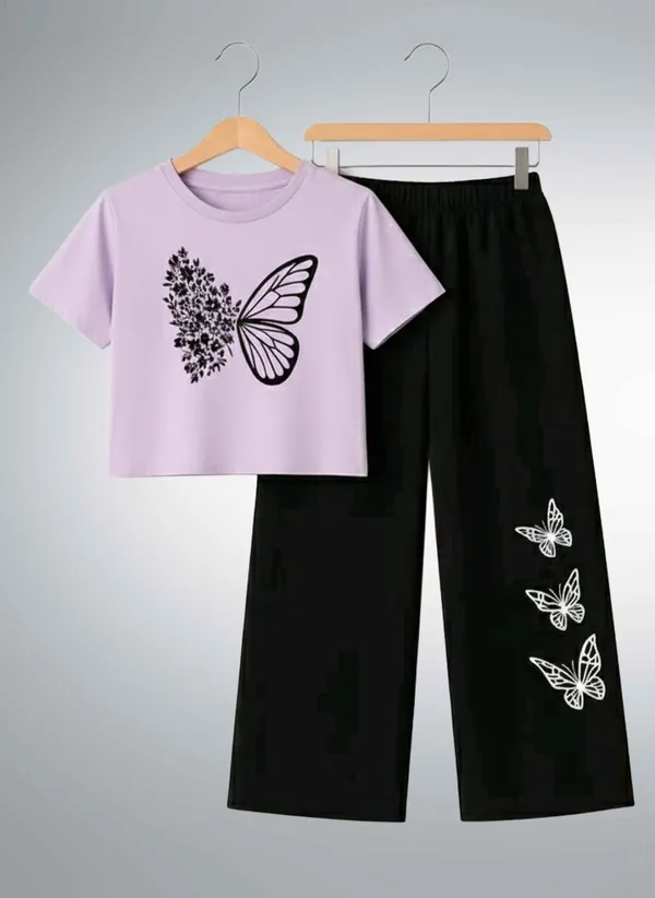 Pink_Short_Sleeve_Butterfly_Print_Set_for_Girls
