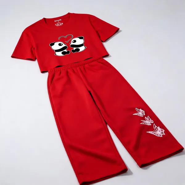Red_Cotton_Relaxed_Panda_Print_Crop_Top_And_Wide-Leg_Pants_Co-Ord_Set_For_Girls