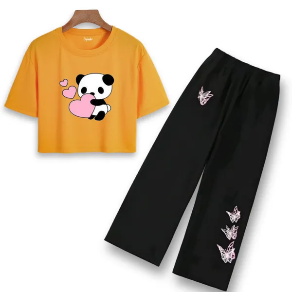 Orange_Graphic_Crop_Top_And_Black_Wide_Leg_Pants_Set_for_Girls