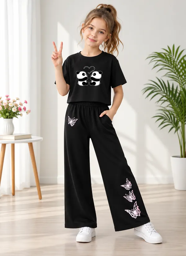 Black_Cotton_Relaxed_Panda_Print_Crop_Top_And_Wide-Leg_Pants_Co-Ord_Set_For_Girls