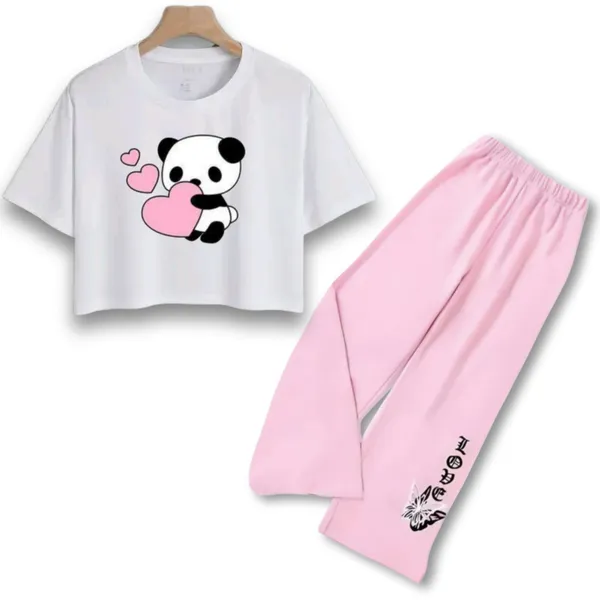 Black_Graphic_Crop_Top_And_Wide_Leg_Pants_Set