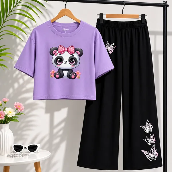 Black_Printed_Crop_Top_And_Wide_Leg_Pants_Set_for_girl