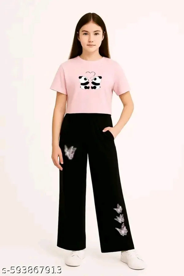 Printed_Cropped_T-Shirt_And_Wide-Leg_Pants_Co-Ord_Set_for_girl