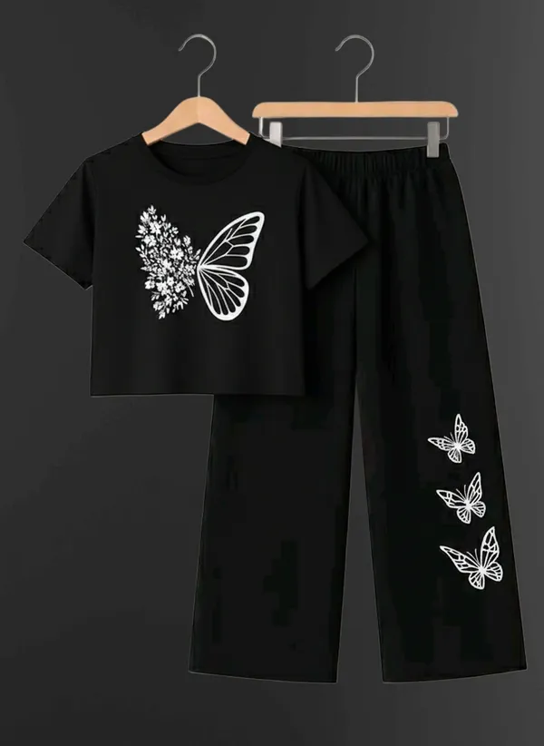 Pink_Short_Sleeve_Butterfly_Print_Set_for_Girls