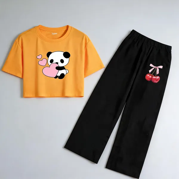 Orange_Cotton_Relaxed_Printed_Crop_Top_And_Wide_Leg_Co_Ord_Set_For_Girls