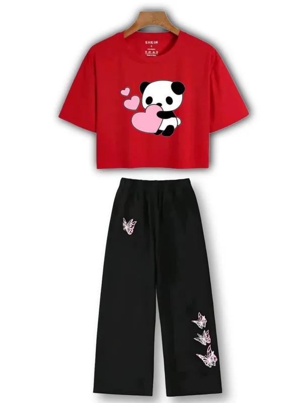 Red_And_Black_Printed_Co_Ord_Set_for_girl