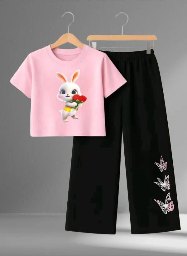 Pink_Printed_Top_And_Black_Pants_Set_for_Girls