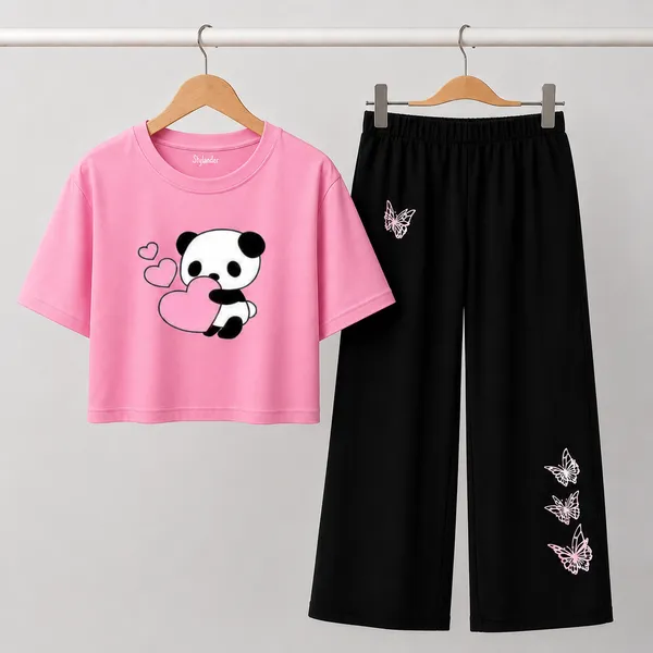 Black_Printed_Crop_Top_And_Wide_Leg_Pants_Set_for_girl