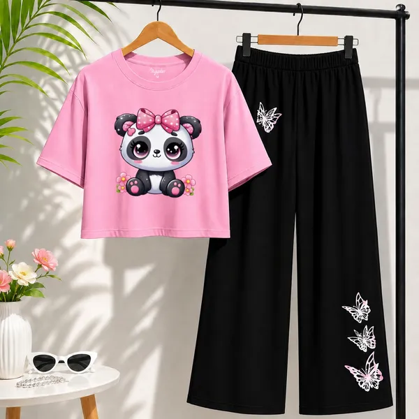 Black_Printed_Crop_Top_And_Wide_Leg_Pants_Set_for_girl