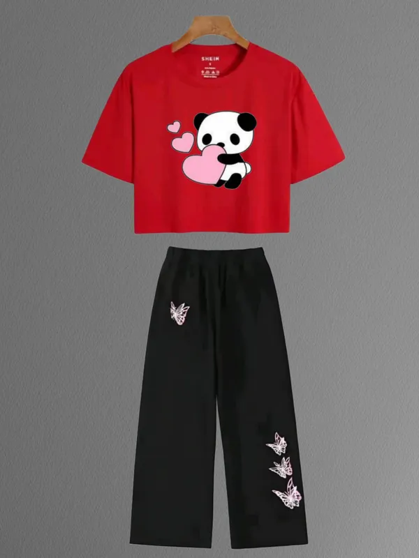 Black_Casual_Panda_Print_Co_Ord_Set_for_Girls