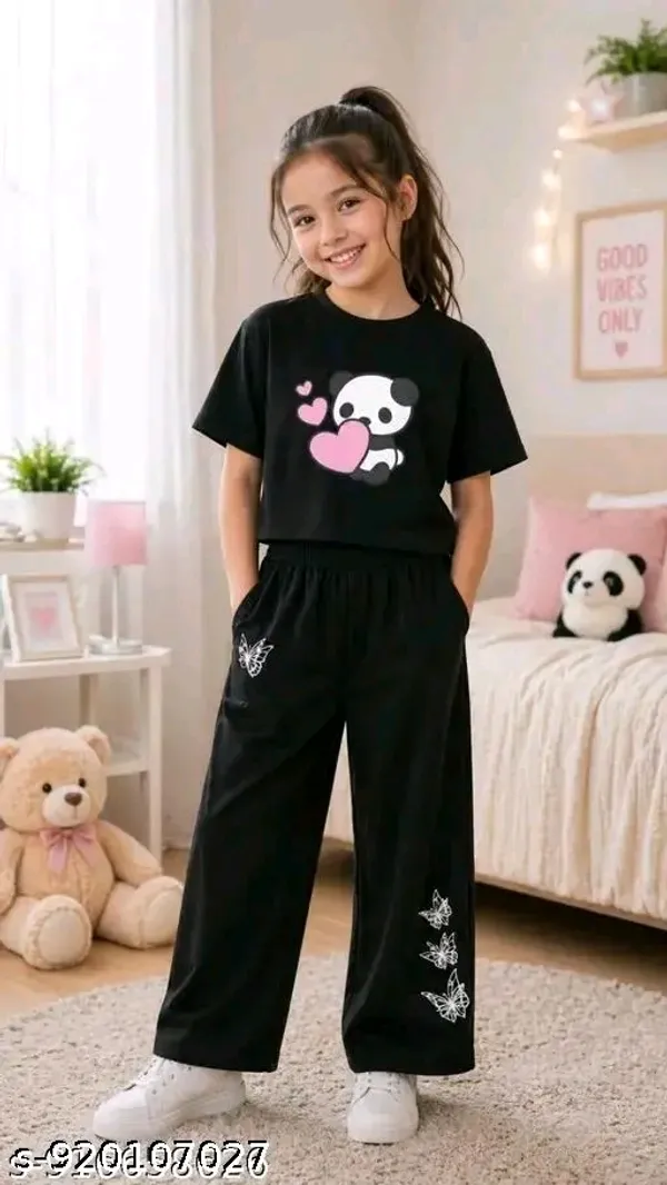 Black_Printed_Crop_Top_And_Wide_Leg_Pants_Set_for_girl