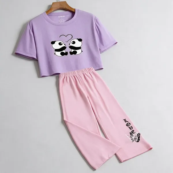Lavender_Pink_Panda_Print_Co-Ord_Set_For_Girl