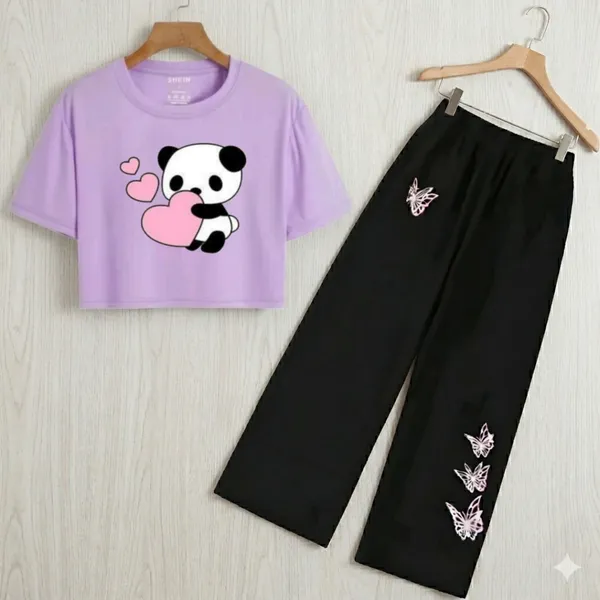 Lavender_And_Black_Butterfly_Print_Crop_Top_And_Palazzo_Set_for_girl