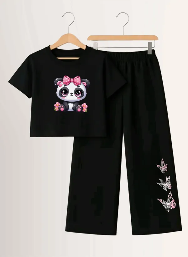 Black_Printed_T-Shirt_And_Pants_Set_for_Girls