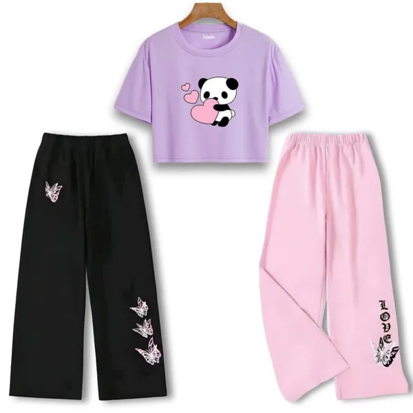Black_Graphic_Crop_Top_And_Wide_Leg_Pants_Set