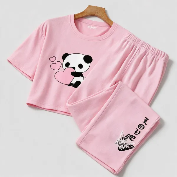 Pink_Cotton_Relaxed_Graphic_Crop_Top_And_Wide-Leg_Pants_Co-Ord_Set_For_Girls