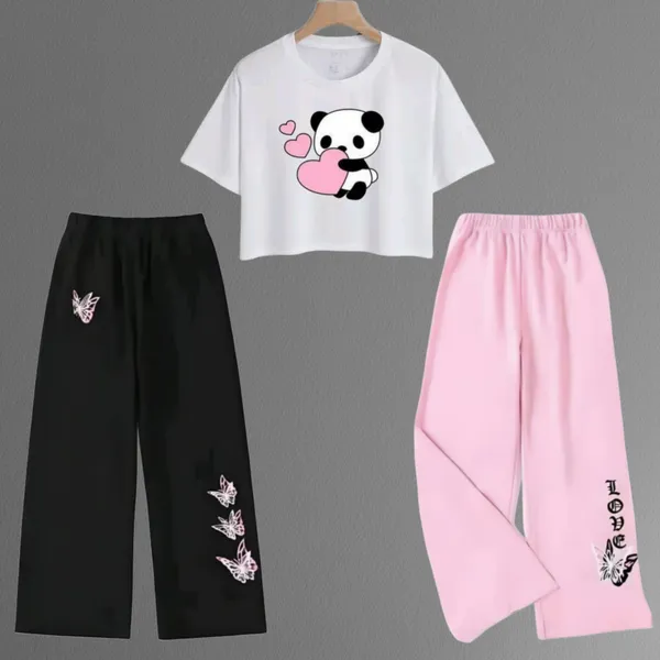 Black_Casual_Panda_Print_Co_Ord_Set_for_Girls