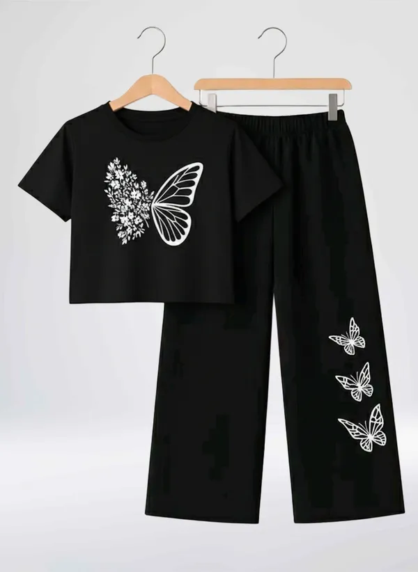 Pink_Short_Sleeve_Butterfly_Print_Set_for_Girls