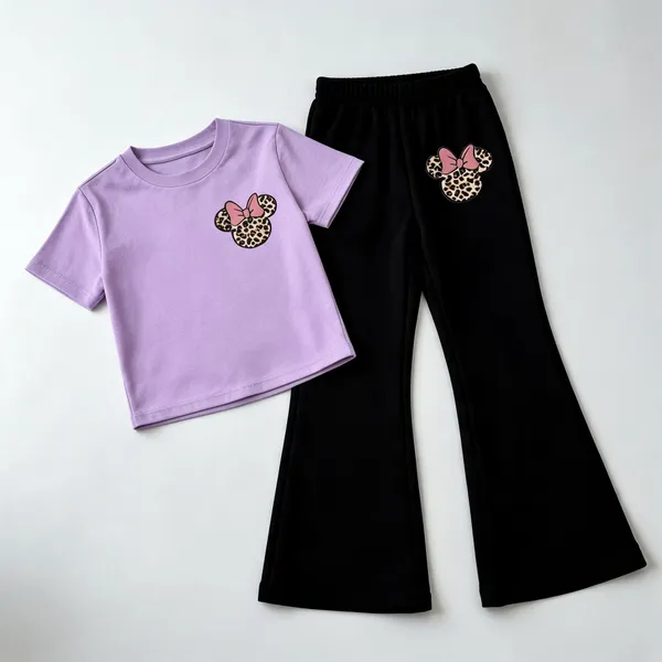 Purple_Cotton_Leopard_Bow_Graphic_Top_Flared_Pants_Co-Ord_Set_For_Girls