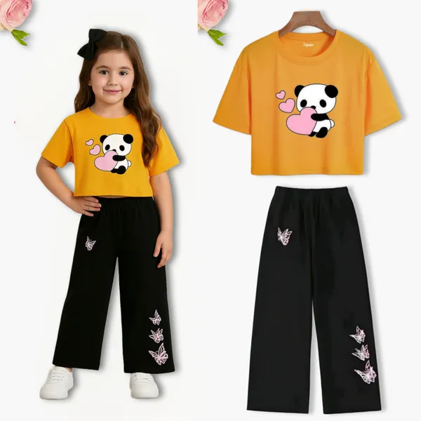 Black_Printed_Crop_Top_And_Wide_Leg_Pants_Set_For_Girls