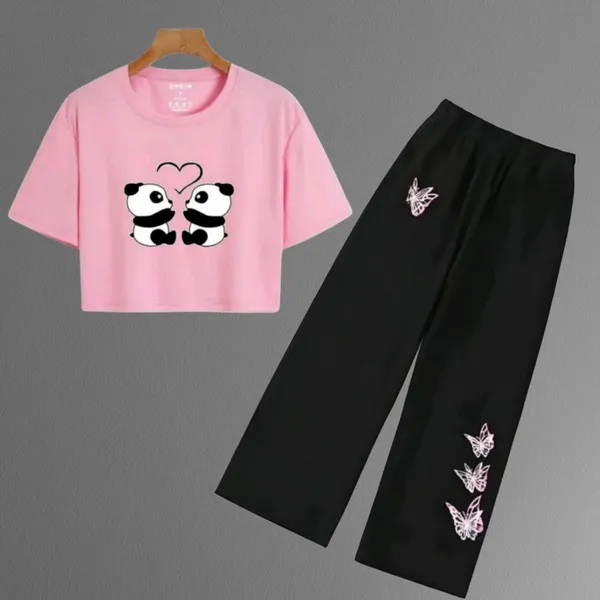 Black_Casual_Panda_Print_Co_Ord_Set_for_Girls
