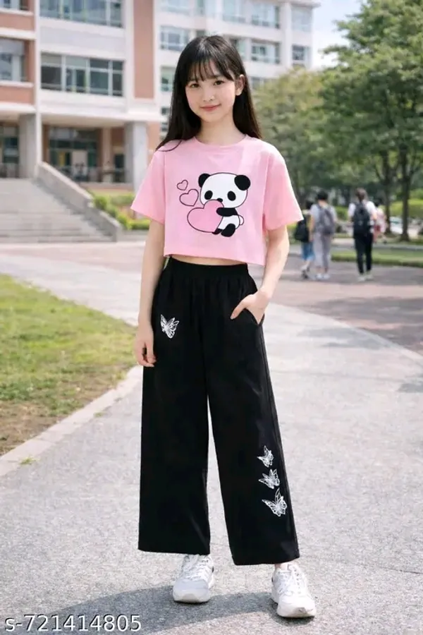 Pink_Graphic_Crop_Top_And_Black_Wide_Leg_Pants_Set_for_girl