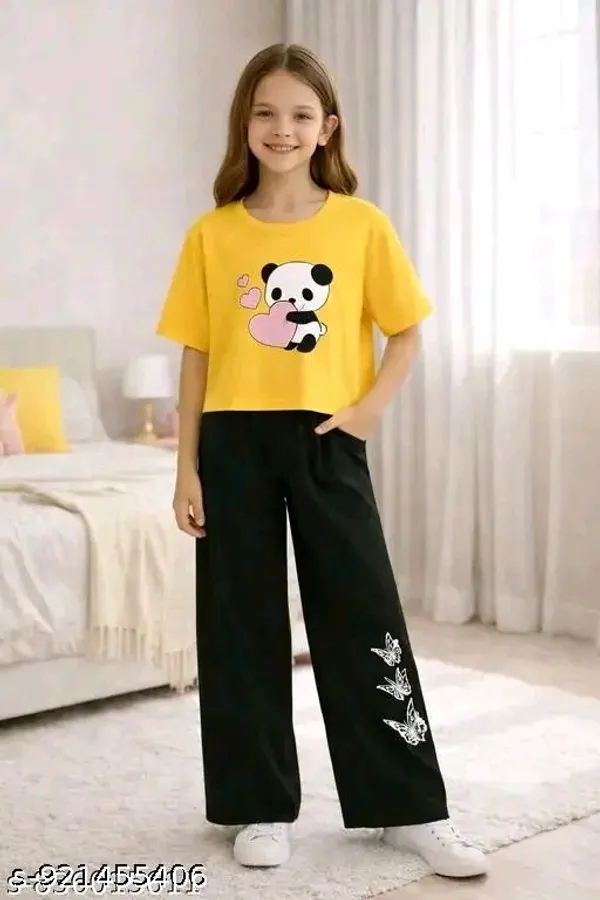 Black_Printed_Crop_Top_And_Wide_Leg_Pants_Set_for_girl