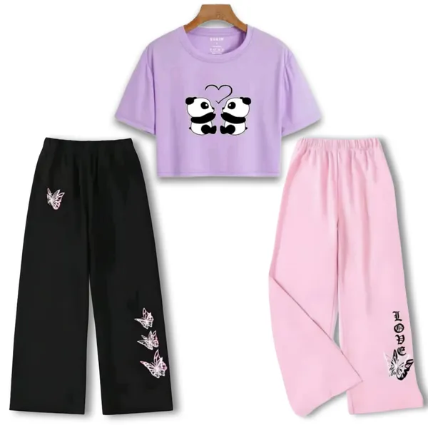 Black_Graphic_Crop_Top_And_Wide_Leg_Pants_Set