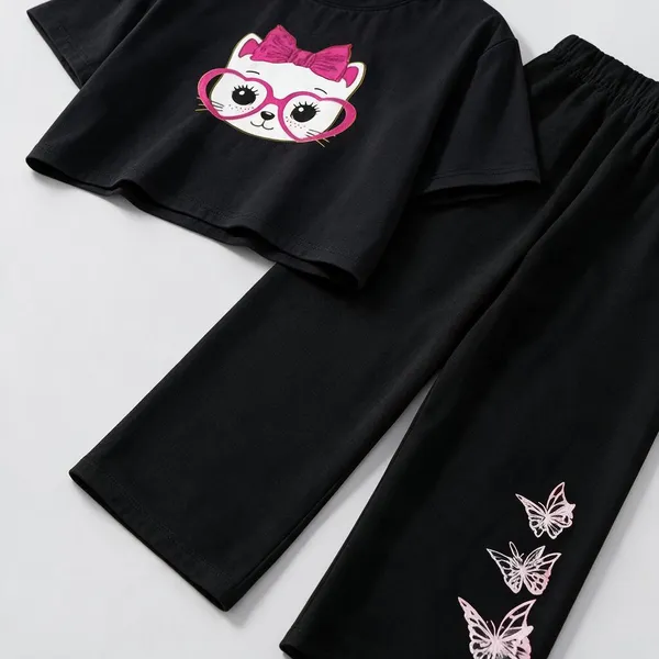 Black_Cotton_Relaxed_Fit_Graphic_Crop_Top_Wide_Leg_Pants_Set_For_Girls