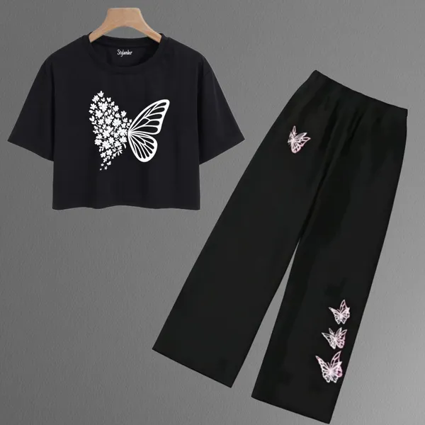 Black_And_Lavender_Butterfly_Print_Co_Ord_Set_For_girl