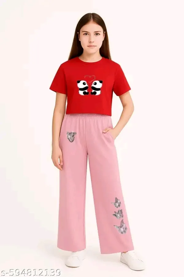 Printed_Cropped_T-Shirt_And_Wide-Leg_Pants_Co-Ord_Set_for_girl