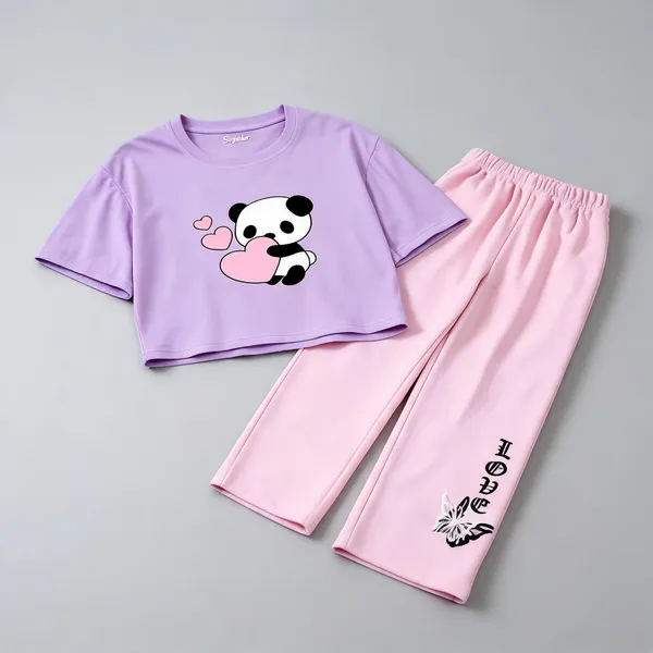 Multicolor_Cotton_Graphic_Crop_Top_Wide_Leg_Pants_Co_Ord_Set_For_Girls