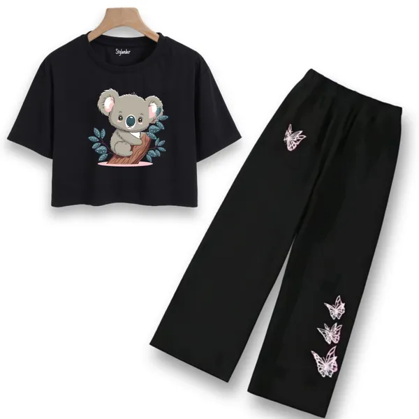 Black_Graphic_Crop_Top_And_Pants_Set_For_Girls