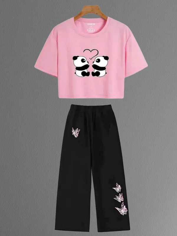 Black_Casual_Panda_Print_Co_Ord_Set_for_Girls