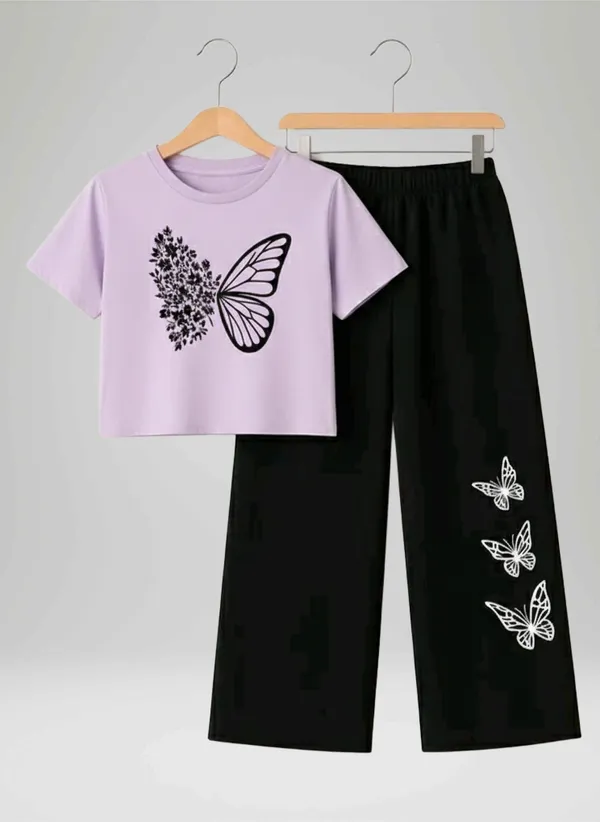 Pink_Short_Sleeve_Butterfly_Print_Set_for_Girls