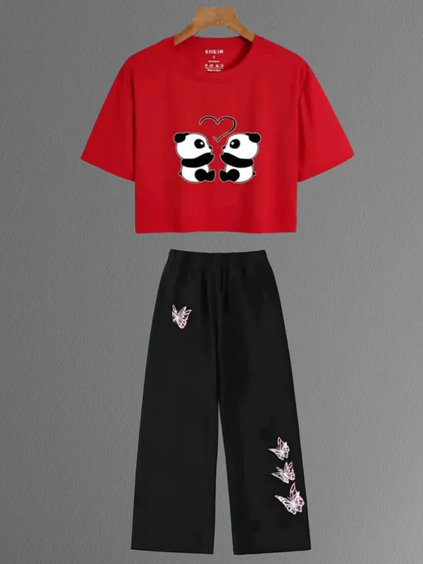 Black_Casual_Panda_Print_Co_Ord_Set_for_Girls