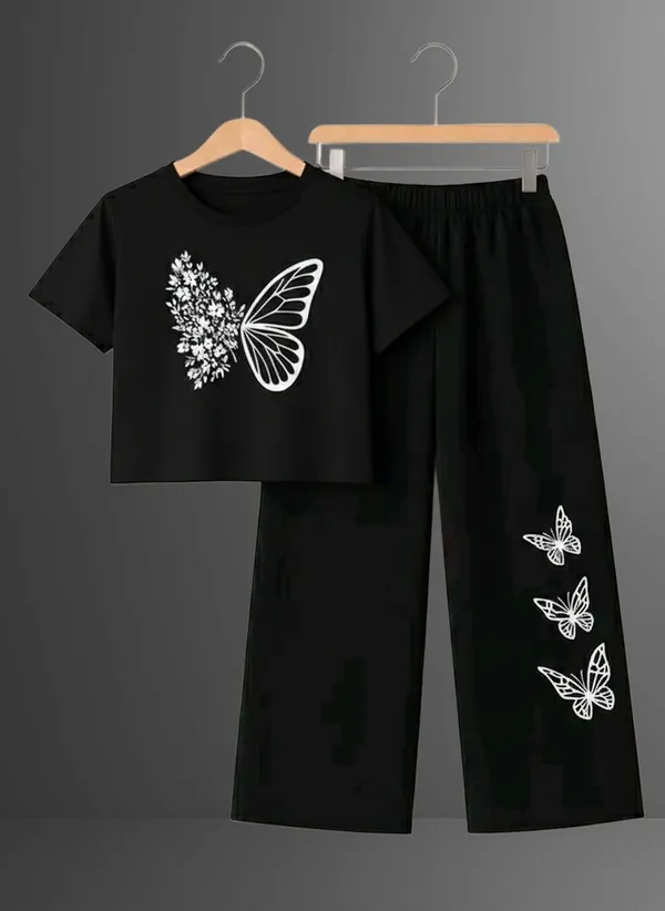 Pink_Short_Sleeve_Butterfly_Print_Set_for_Girls