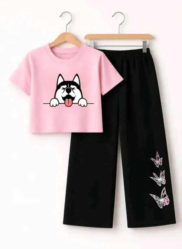 Black_Graphic_Crop_Top_And_Pants_Set_For_Girls