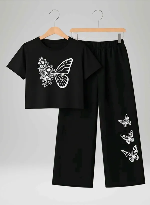 Pink_Short_Sleeve_Butterfly_Print_Set_for_Girls