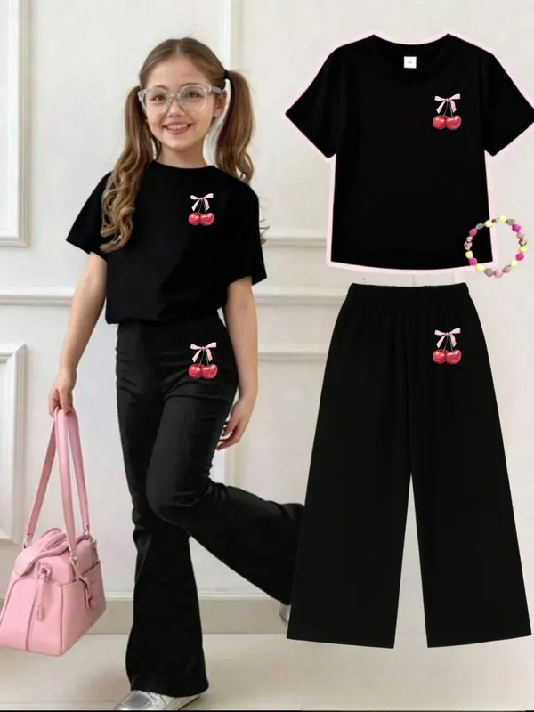 Pink_Printed_T-Shirt_And_Flared_Pants_Set_for_Girls