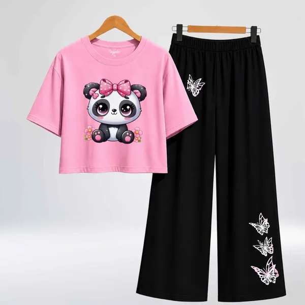 Purple_Casual_T-Shirt_And_Black_Palazzo_Set_For_Girls