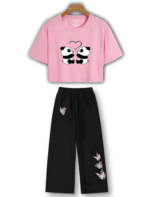 Pink_Printed_Crop_Top_And_Black_Wide_Leg_Pants_Set_for_Girls