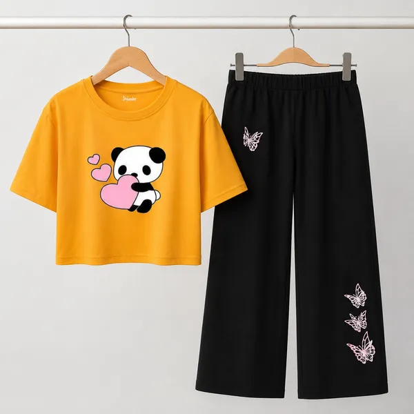 Black_Printed_Crop_Top_And_Wide_Leg_Pants_Set_for_girl