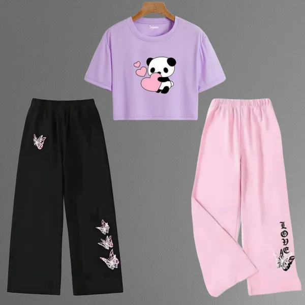 Black_Casual_Panda_Print_Co_Ord_Set_for_Girls