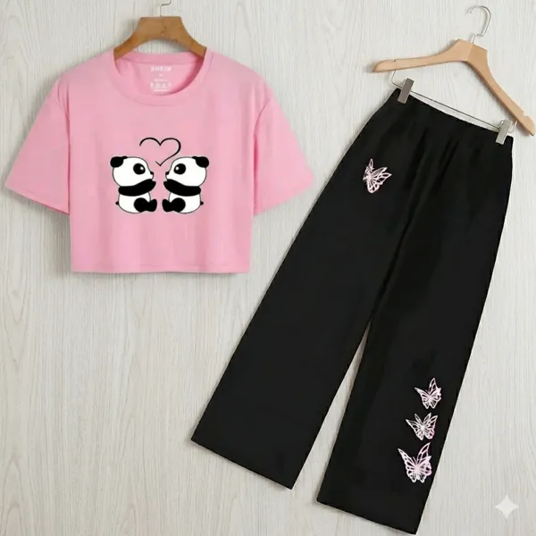 Lavender_And_Black_Butterfly_Print_Crop_Top_And_Palazzo_Set_for_girl