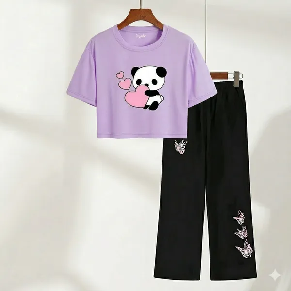 Black_Printed_Crop_Top_And_Wide_Leg_Pants_Set_for_girl