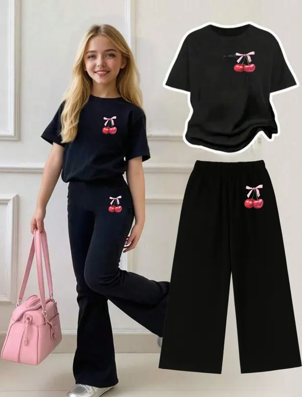Pink_Printed_T-Shirt_And_Flared_Pants_Set_for_Girls